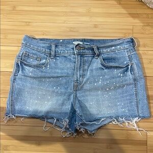 Old Navy Boyfriend Paint Splatter Shorts